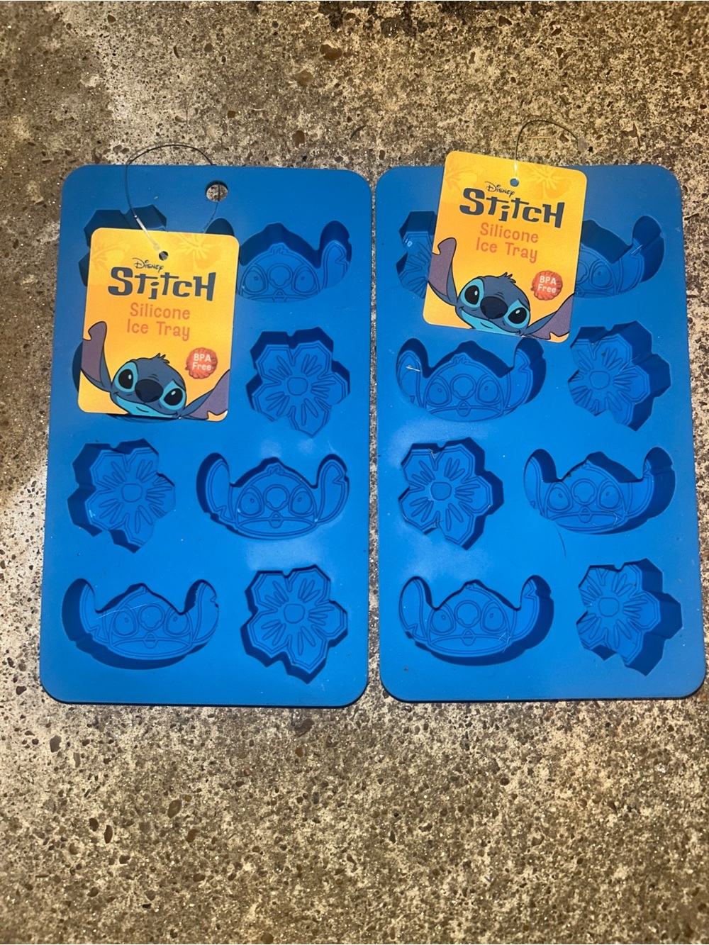 Disney Stitch Silicone Mold Trays in Blue (Set of 2)